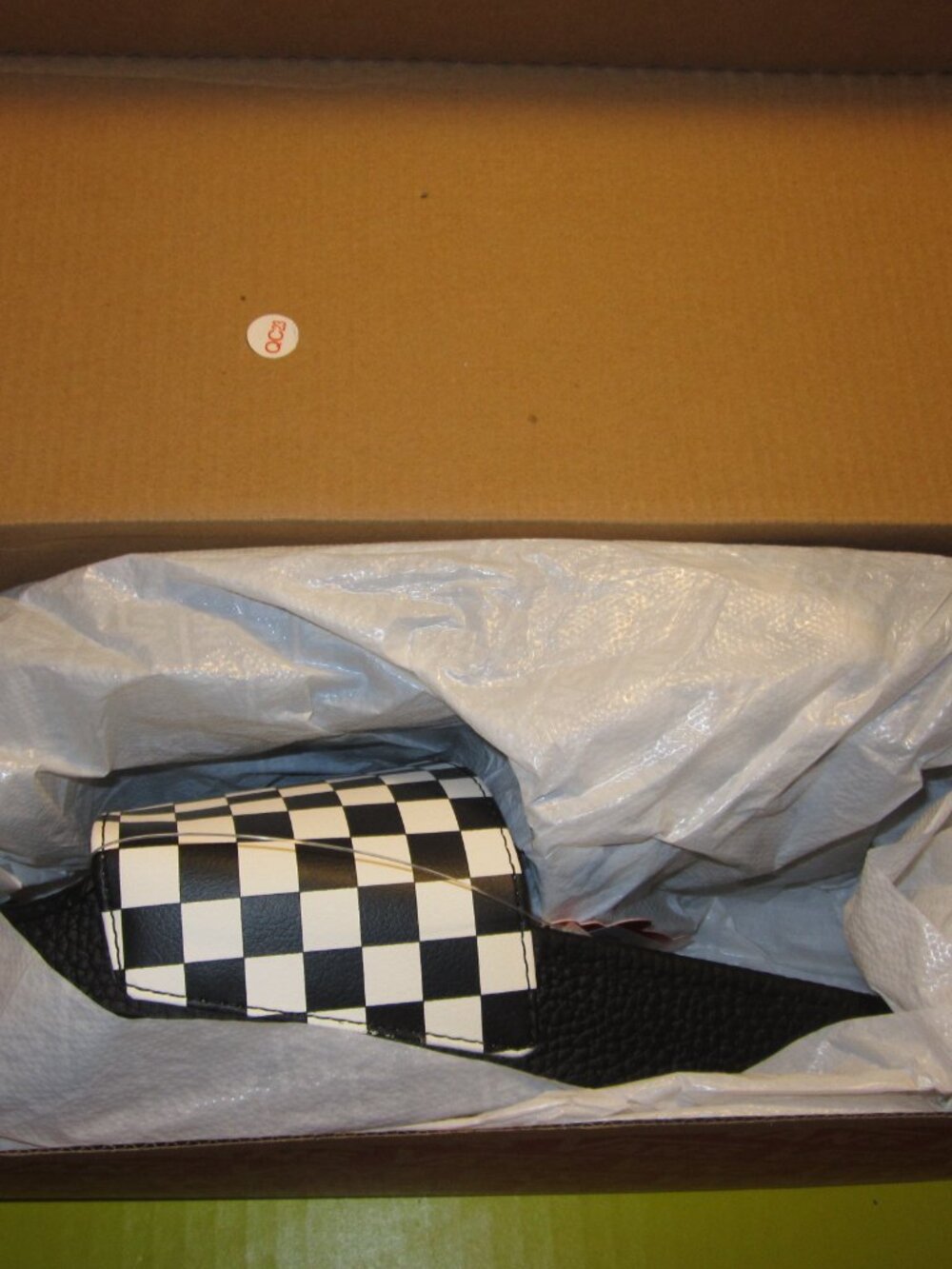 NEW Vans Slide-One Size 10 Checker Black Slides with Box - Picture 3 of 12